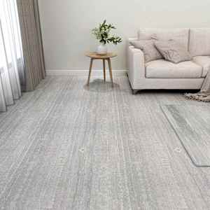 Podlahová prkna 5,11 m² 55 pcs PVC Světle šedá a bílá - obrázek 1