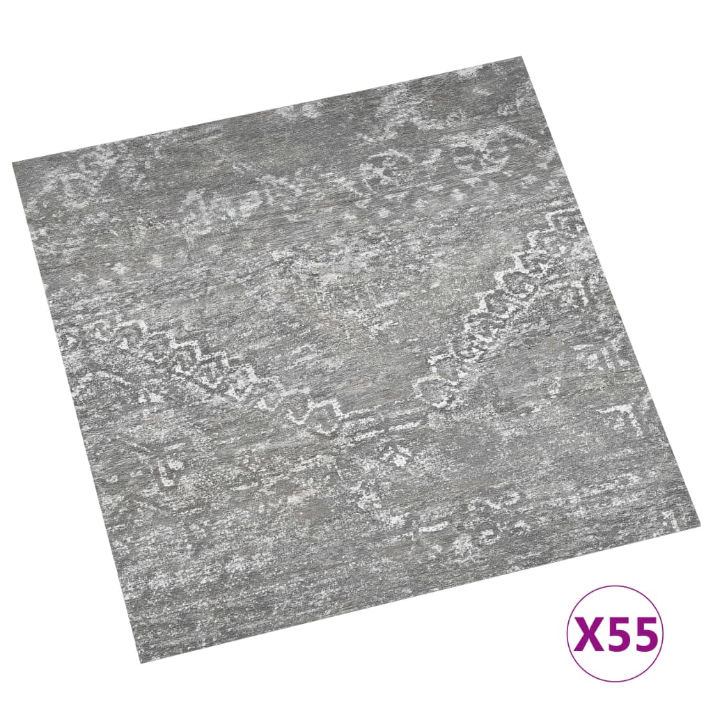 Thumbnail - vidaXL PVC-Fliesen Selbstklebend 55 Stk. 5,11 m² Betongrau