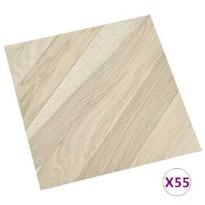Podlahová prkna 55 pcs Béžová 5,11 m² PVC - obrázek 3