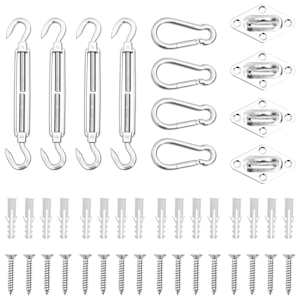 12-delni komplet pripomočkov za senčno jadro nerjaveče jeklo