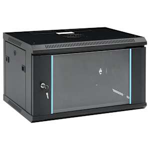vidaXL 6U seinale paigaldatav v&otilde;rgukapp 19" IP20 600 x 450 x 350 mm