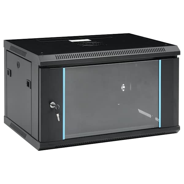 vidaXL 6U seinale paigaldatav v&otilde;rgukapp 19" IP20 600 x 450 x 350 mm