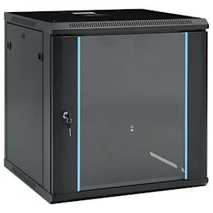 vidaXL 12U seinale paigaldatav v&otilde;rgukapp 19" IP20 600 x 600 x 640 mm