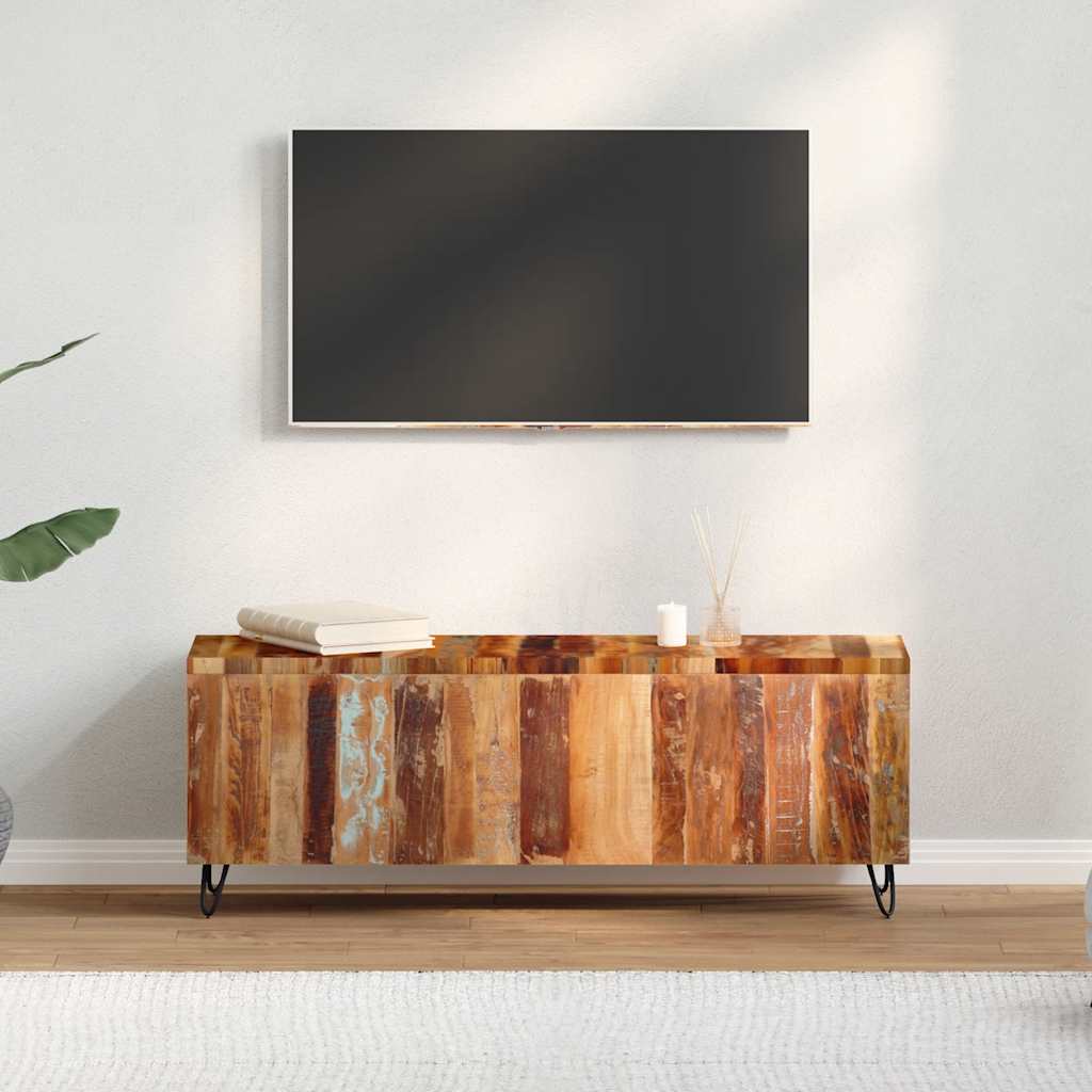 

vidaXL Tv-meubel 110x30x40 cm massief gerecycled hout