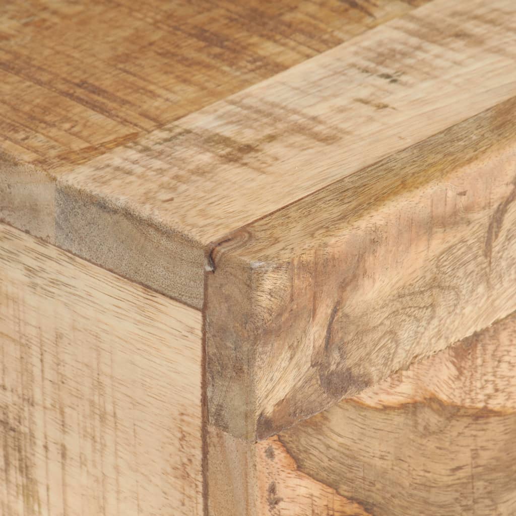 Beistelltisch 40x30x50 cm Raues Mango-Massivholz | Stepinfit