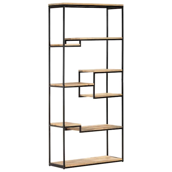 vidaXL raamaturiiul 80 x 30 x 180 cm t&ouml;&ouml;tlemata mangopuit