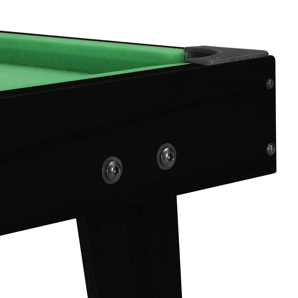 Mini kulečníkový stůl 92 x 52 x 19 cm černý a zelený