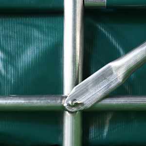 Plachtová garáž PVC 1,6 x 2,4 m zelená - obrázek 8