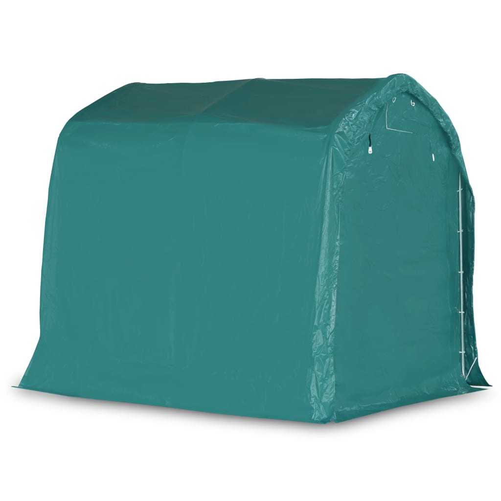 vidaXL Cort de garaj, verde, 2,4 x 2,4 m, PVC