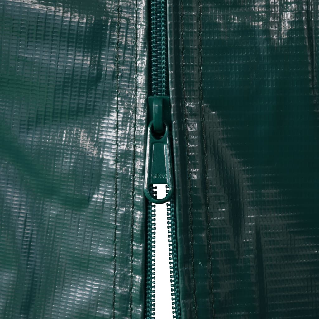 Zöld PVC sátorgarázs 2,4 x 2,4 m 