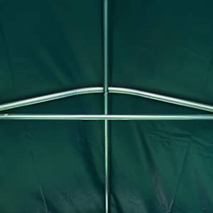 Plachtová garáž PVC 2,4 x 2,4 m zelená - obrázek 7