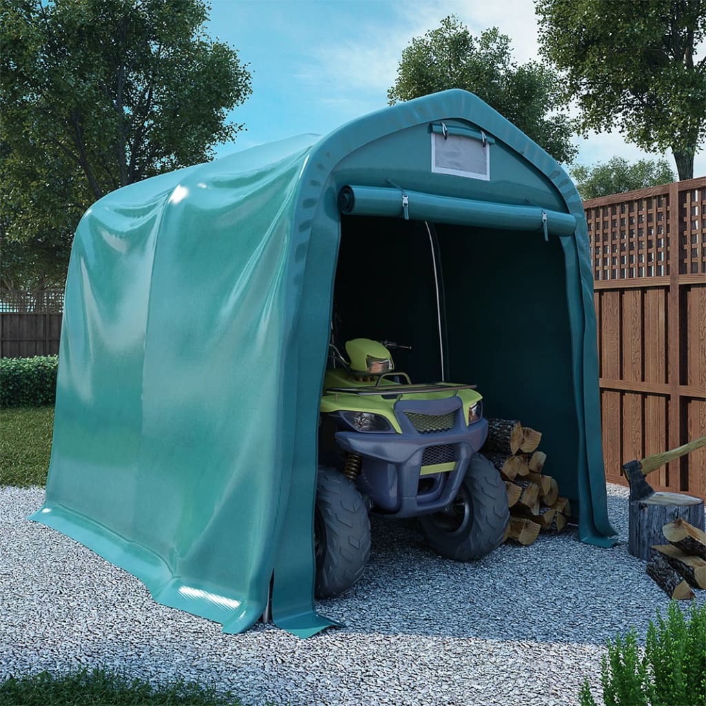 3056431 vidaXL Garage Tent PVC 2,4×2,4 m Green (310024+310025) kaufen