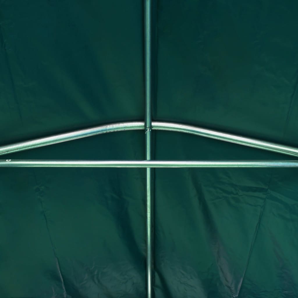 Zöld PVC sátorgarázs 2,4 x 3,6 m 