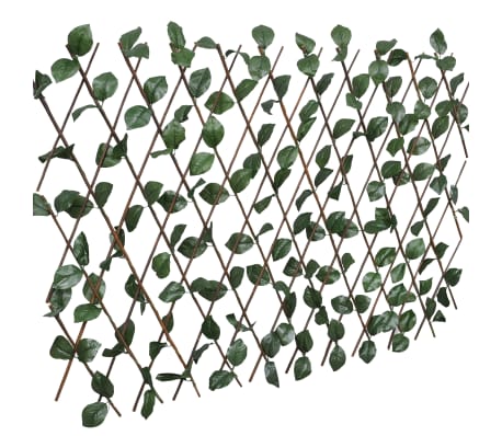 vidaXL Espaliergjerder selje med kunstige blader 5 stk 180x30 cm