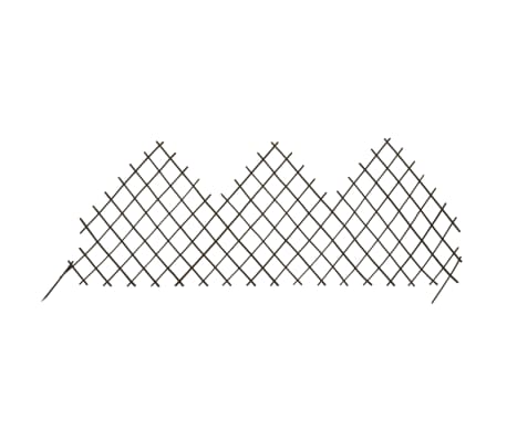 vidaXL Cl&ocirc;tures en treillis de jardin 5 pcs 170x75 cm Saule