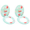 vidaXL WC prill-lauad kaanega, 2 tk, MDF, flamingodisainiga
