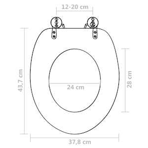 WC sedátka s funkcí pomalého sklápění 2ks MDF zelená kapka vody - obrázek 9