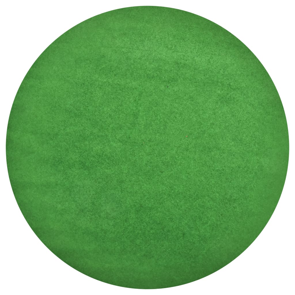 vidaXL Gazon artificiel avec picots Dia.130 cm Vert Rond