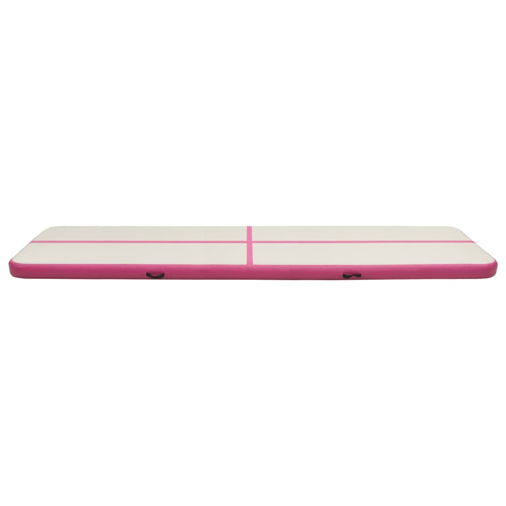Thumbnail - vidaXL Aufblasbare Gymnastikmatte mit Pumpe 700x100x15 cm PVC Rosa