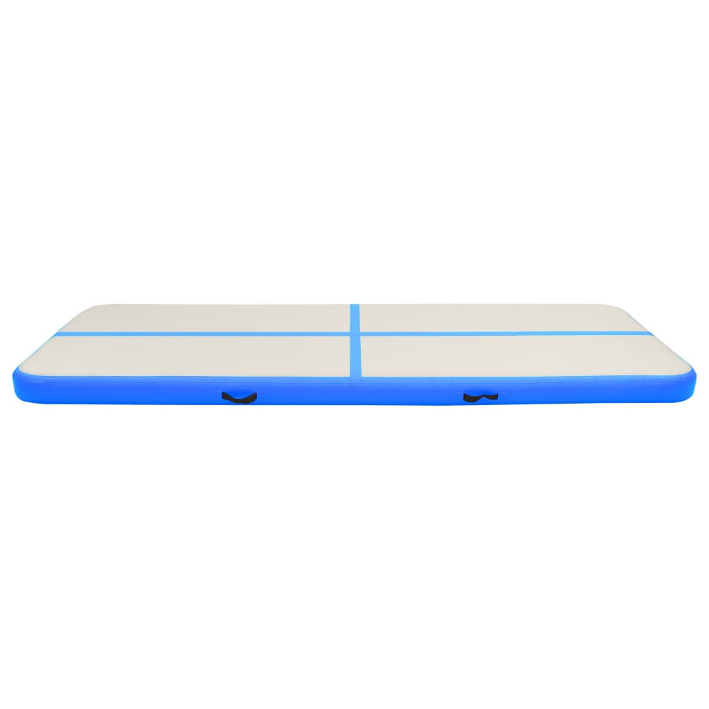 Thumbnail - vidaXL Aufblasbare Gymnastikmatte mit Pumpe 400x100x20 cm PVC Blau