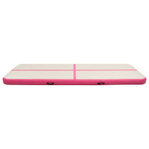 Nafukovací žíněnka s pumpou 500 x 100 x 20 cm PVC růžová - obrázek 3