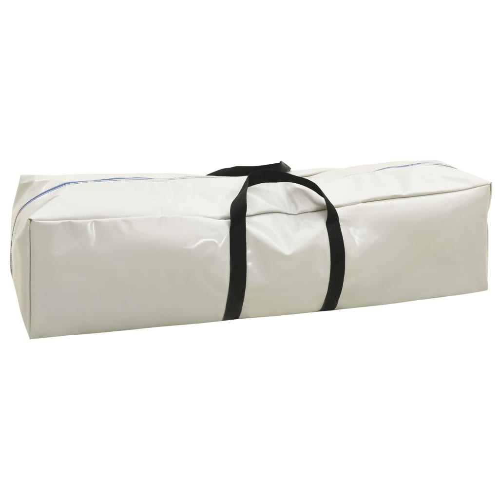 Saltea gimnastică gonflabilă cu pompă albastru 500x100x20cm PVC