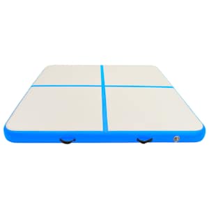 Nafukovací žíněnka s pumpou 200 x 200 x 10 cm PVC modrá - obrázek 3