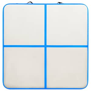 Nafukovací žíněnka s pumpou 200 x 200 x 10 cm PVC modrá - obrázek 4