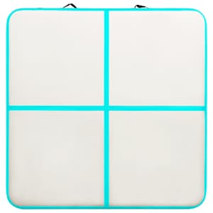 Nafukovací žíněnka s pumpou 200 x 200 x 20 cm PVC zelená - obrázek 4