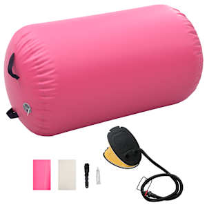 vidaXL t&auml;ispumbatav v&otilde;imlemisrull pumbaga 100x60 cm PVC roosa