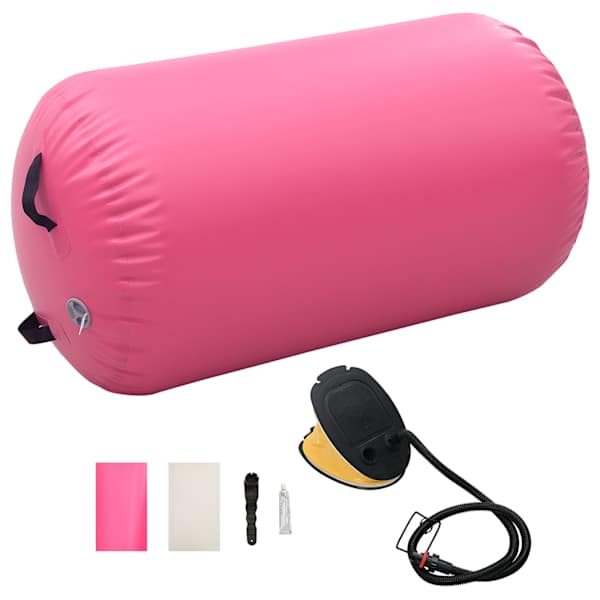 vidaXL t&auml;ispumbatav v&otilde;imlemisrull pumbaga 100x60 cm PVC roosa