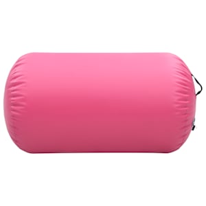 Nafukovací cvičební válec s pumpou 100 x 60 cm PVC růžový - obrázek 2