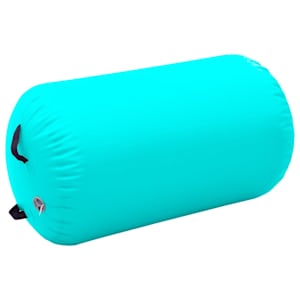 Nafukovací cvičební válec s pumpou 100 x 60 cm PVC zelený - obrázek 2