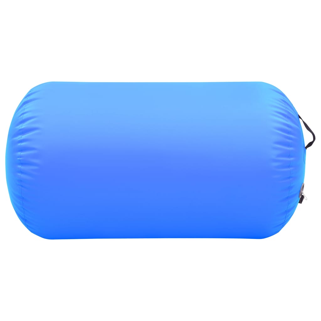 vidaXL kék PVC felfújható tornahenger pumpával 100 x 60 cm