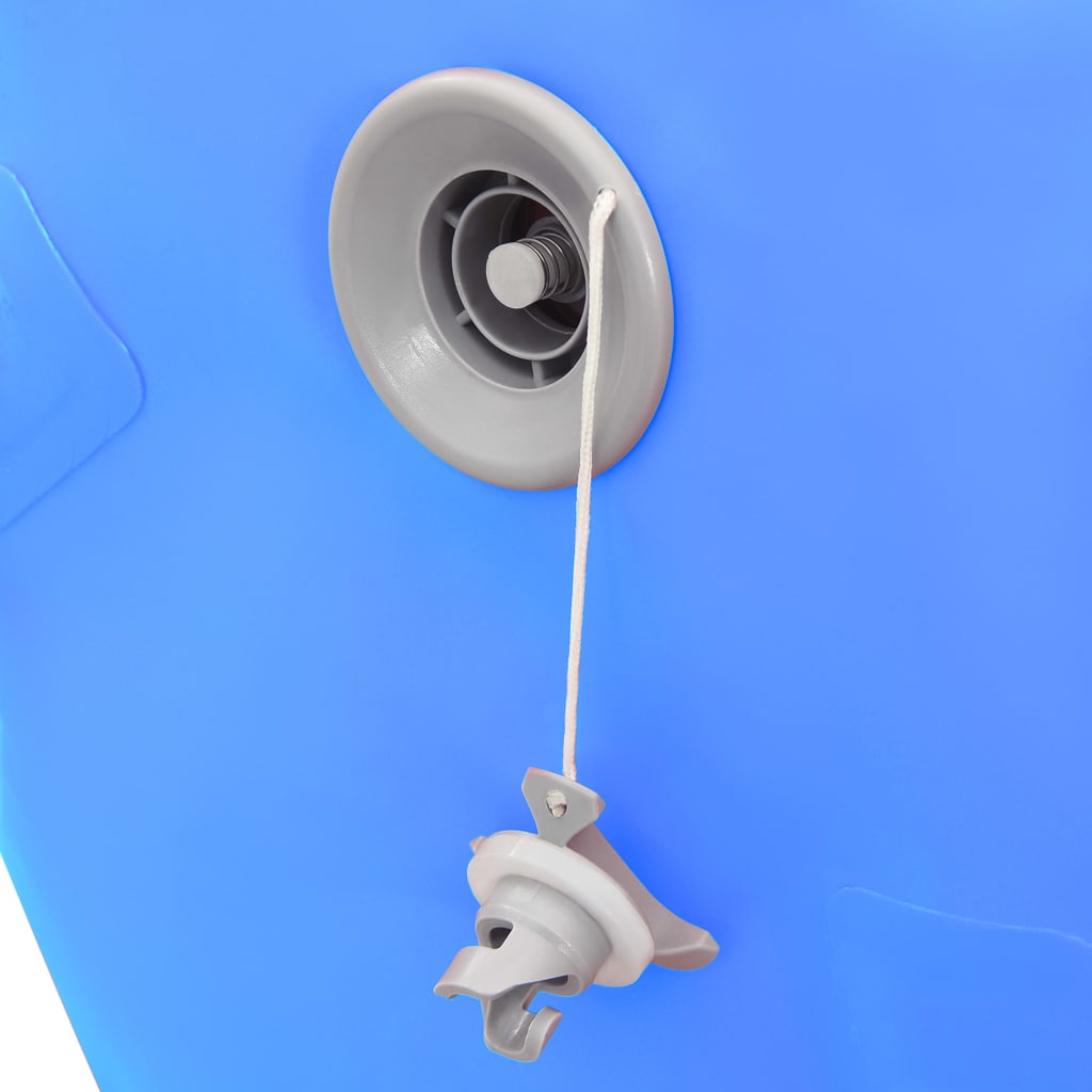 Gimnastički valjak na napuhavanje s crpkom 100x60 cm PVC plavi