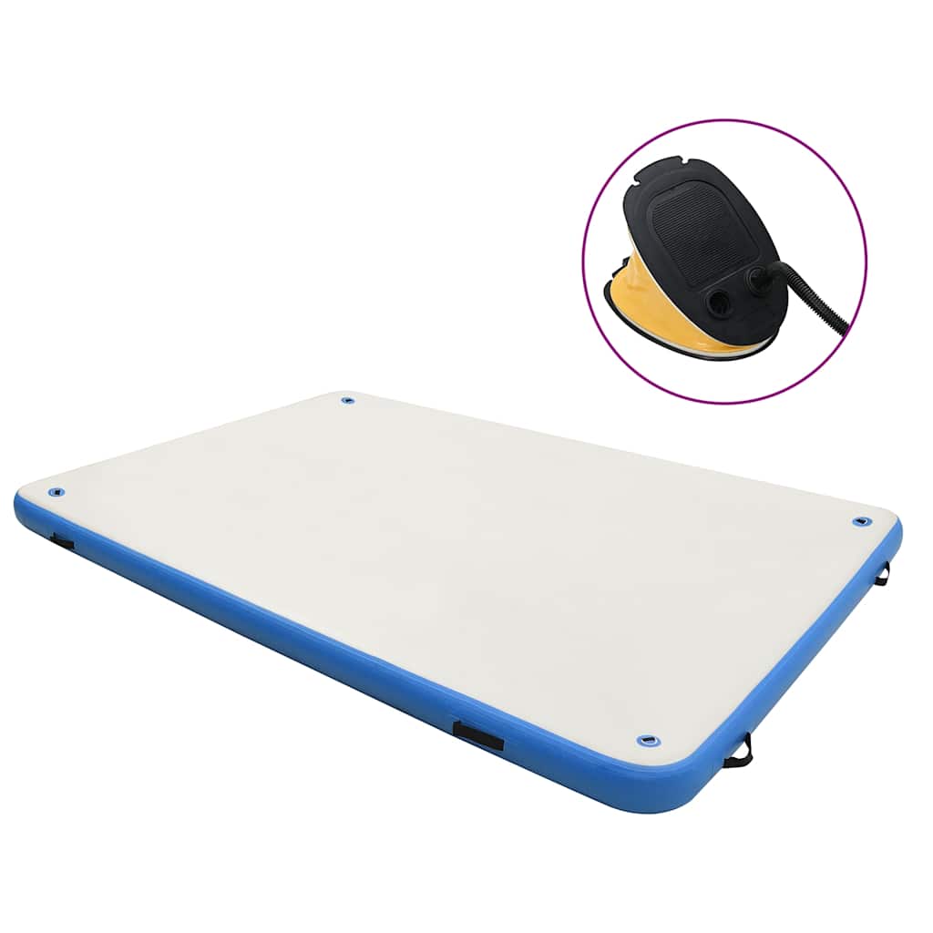 vidaXL Nafukovací plošina na vodu modrá a bílá 300 x 300 x 15 cm