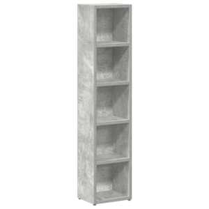 Skříňky na CD 2 ks betonově šedé 21 x 16 x 93,5 cm dřevotříska - obrázek 4