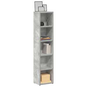 Skříňky na CD 2 ks betonově šedé 21 x 16 x 93,5 cm dřevotříska - obrázek 1