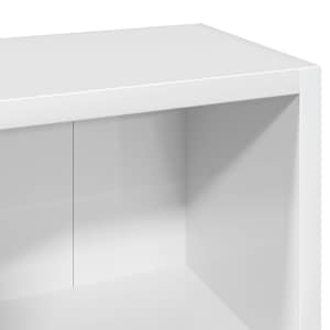 Skříňky na CD 2 ks bílé vysoký lesk 21x16x93,5 cm dřevotříska - obrázek 9