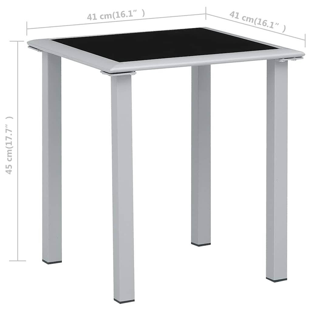 Ležalnik 2 kosa z mizico aluminij zelene barve