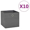 vidaXL mittekootud kangast hoiukastid 10 tk, 28 x 28 x 28 cm, hall