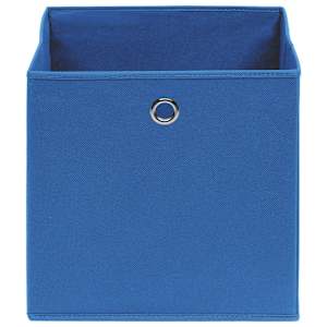 Úložné boxy 10 ks netkaná textilie 28 x 28 x 28 cm modré - obrázek 3