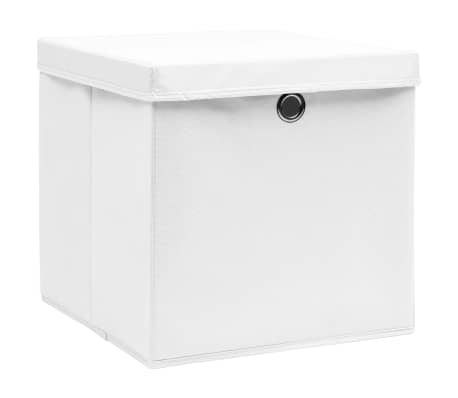 vidaXL &Kappa;&omicron;&upsilon;&tau;&iota;ά &Alpha;&pi;&omicron;&theta;ή&kappa;&epsilon;&upsilon;&sigma;&eta;&sigmaf; &mu;&epsilon; &Kappa;&alpha;&pi;ά&kappa;&iota;&alpha; 4 &tau;&epsilon;&mu;. &Lambda;&epsilon;&upsilon;&kappa;ά 28 x 28 x 28 &epsilon;&kappa;.