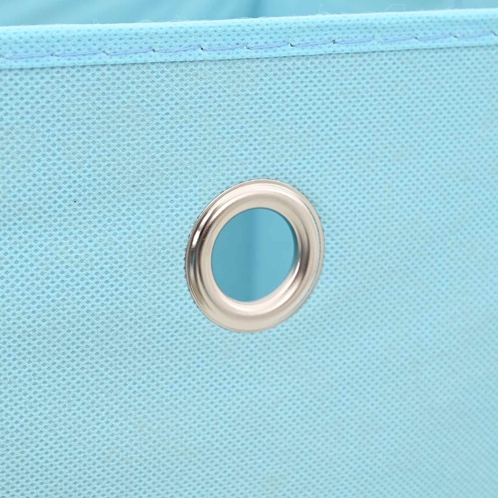 vidaXL Aufbewahrungsboxen mit Deckeln 10 Stk. 28x28x28 cm Babyblau – Bild 8