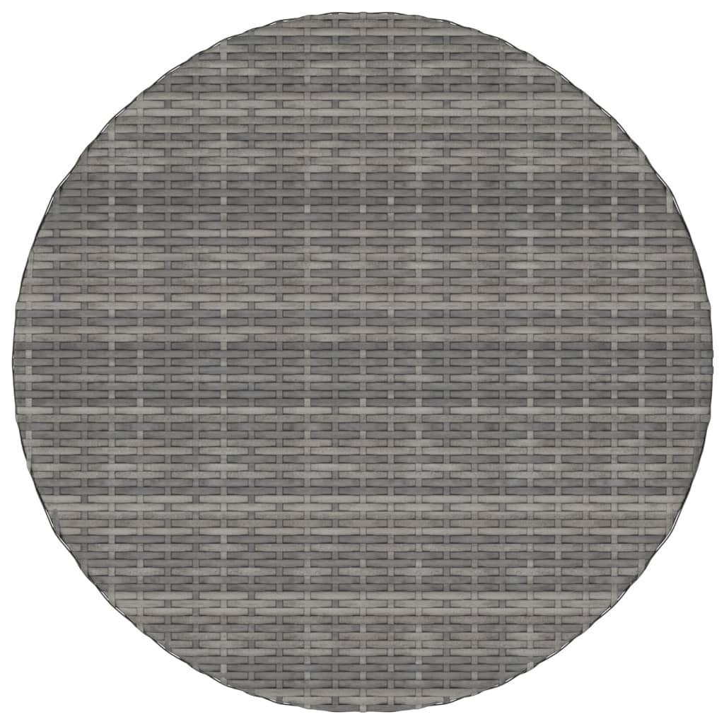 Thumbnail - vidaXL Gartentisch Grau 70x70x73 cm Poly Rattan