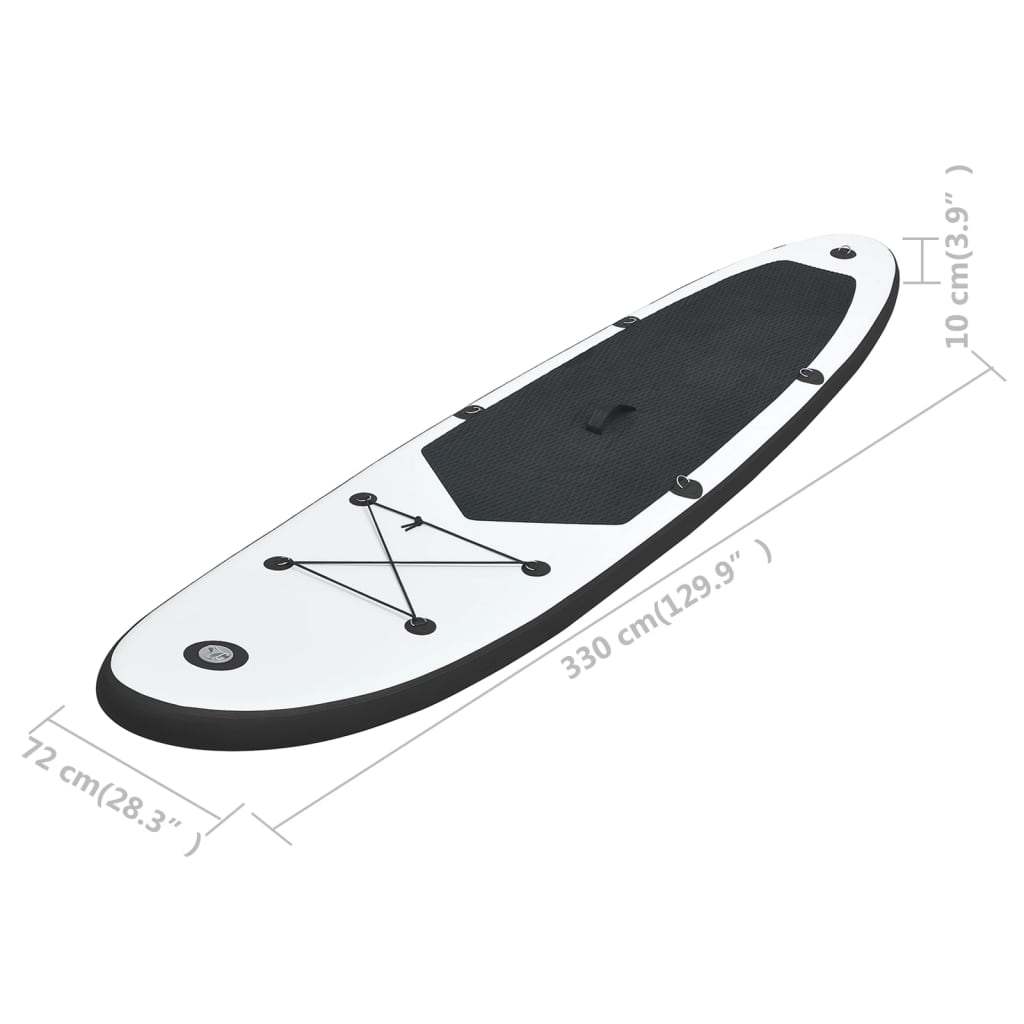  Nafukovací Stand up paddleboard, čierno biely