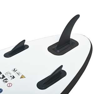 Nafukovací SUP paddleboard černo-bílý - obrázek 7