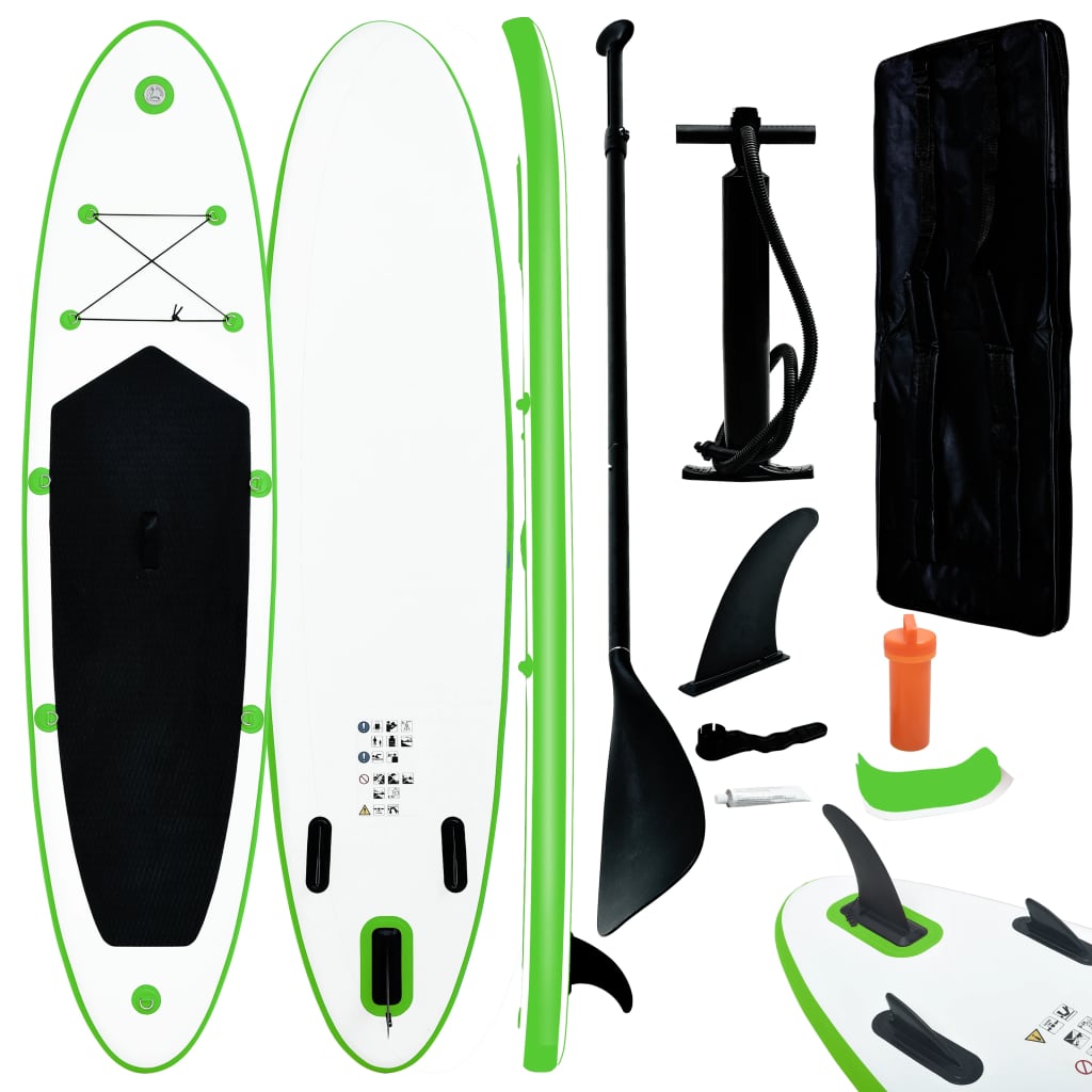 Petrashop  Nafukovací SUP paddleboard zeleno-bílý