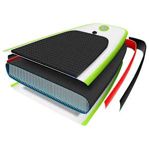 Nafukovací SUP paddleboard zeleno-bílý - obrázek 6