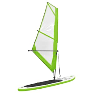 Nafukovací Stand Up Paddleboard s plachtou zeleno-bílý - obrázek 2